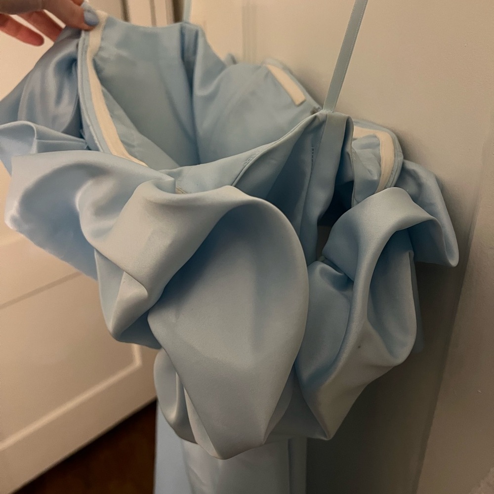 Stacees Off-the-Shoulder Ruffled Prom Dress - Picture 8 of 15
